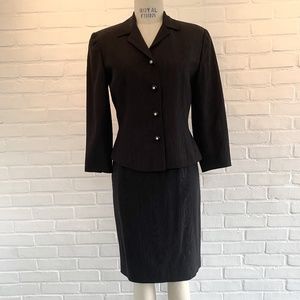 Vintage Black Ann Taylor Dress Suit